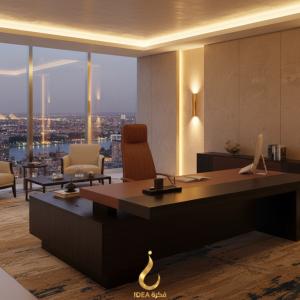 The "Aeon" Geometric Executive Desk